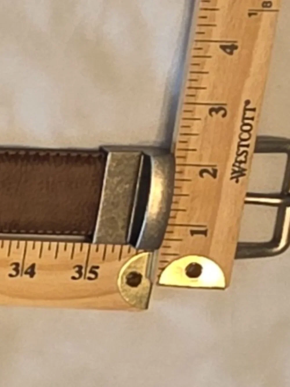 Brown Belt Silver Buckle Accessory Sz 32 Traditional School Uniform Approved